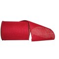 Reliant Ribbon Reliant Ribbon 3221M-065-25F 6 in. 10 Yards Burlap Colored Wired Edge Ribbon; Red 3221M-065-25F